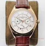 TW V2 Vacheron Constantin Fiftysix (day-date) 4400e watch Rose Gold White Dial 40mm